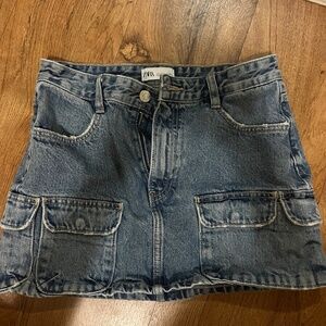 ZARA denim skirt